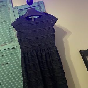 Black lace cocktail dress